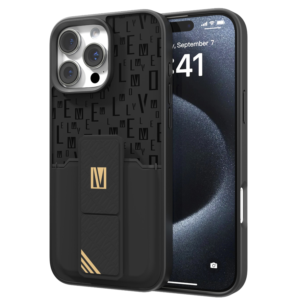 Levelo Morphix Gripstand Case With Cardholder For iPhone 16 Pro Max 1